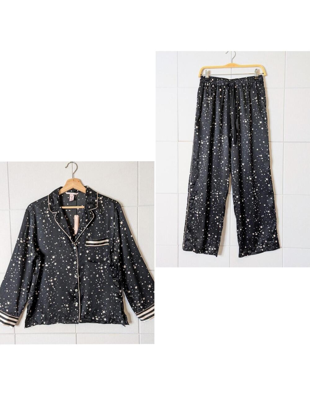 NWT Victoria's Secret After Hours satin star print pajama set - Short Length